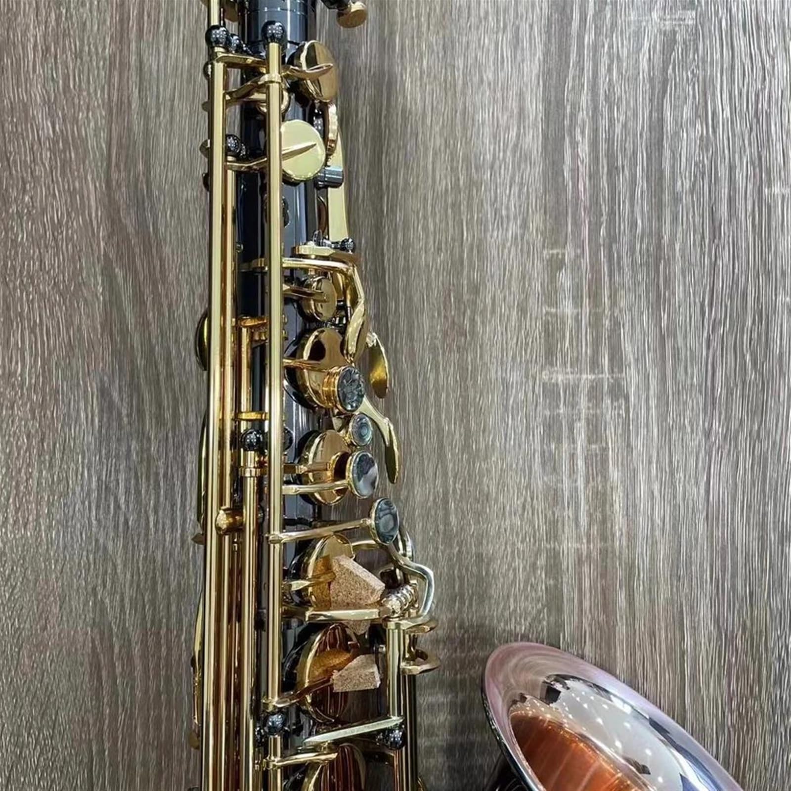 Profesjonalny Saksofon Altowy E-flat Black Nickel Gold Niemiecki Rzemieślniczy Instrument Dęty Drewniany Z Etui profesjonalny Saksofon (Color : Cloth bag)