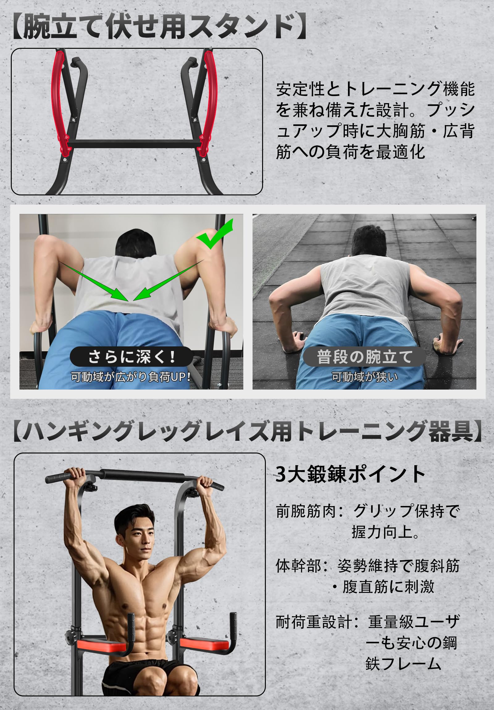 Amazon | MOJEER 懸垂マシン ぶらさがり 健康器 【 耐荷重150kg 高さ7