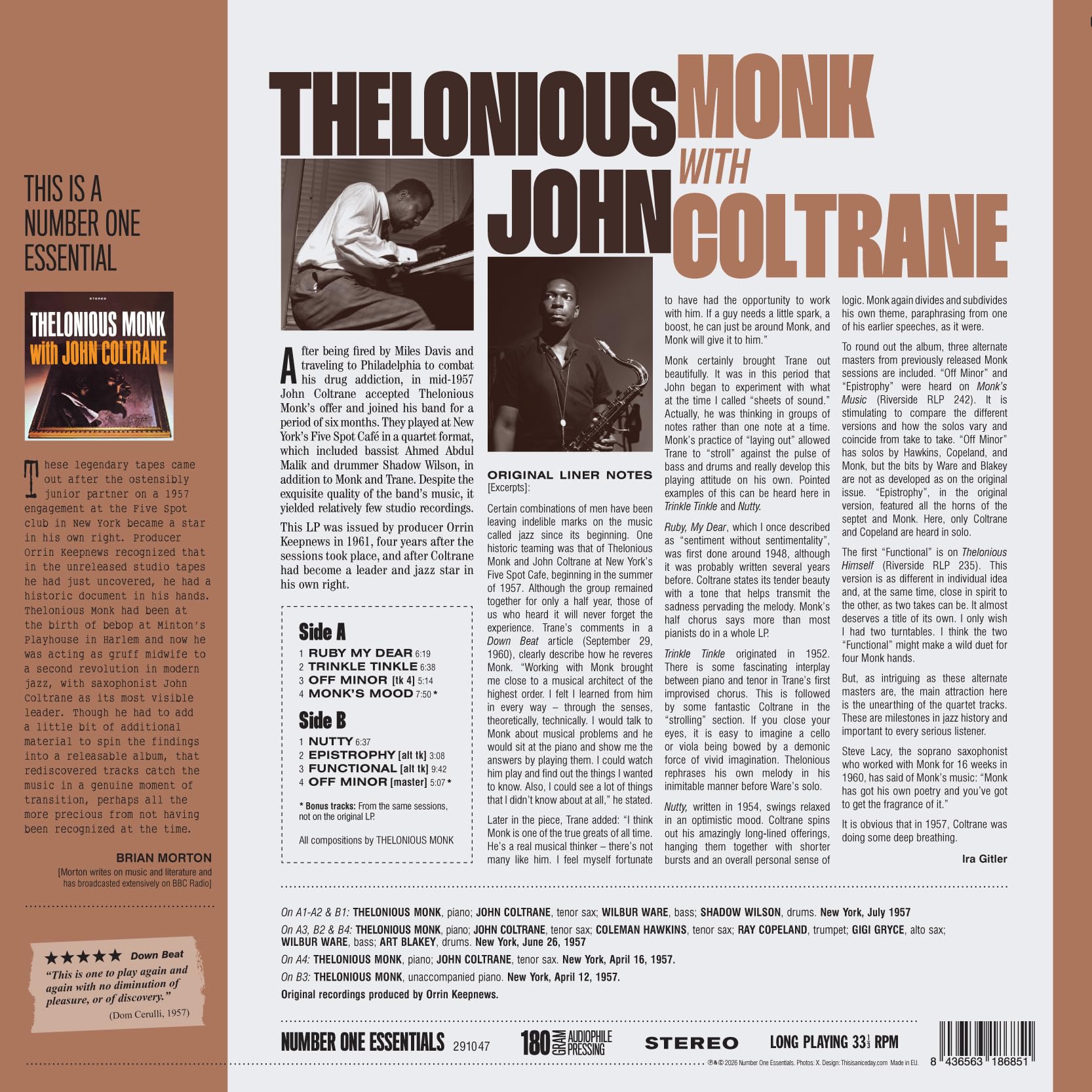 Thelonious Monk With John Coltrane