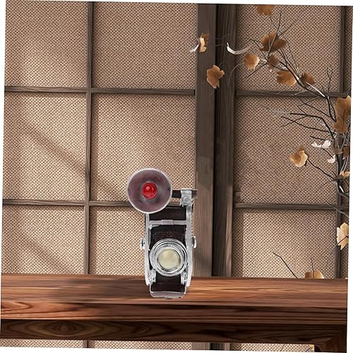 Miniatura 4 de Garneck Modelo de cámara de estilo retro, adorno decorativo para decoración del hogar y escritorio, diseño único de alcancía, encantadora escultura