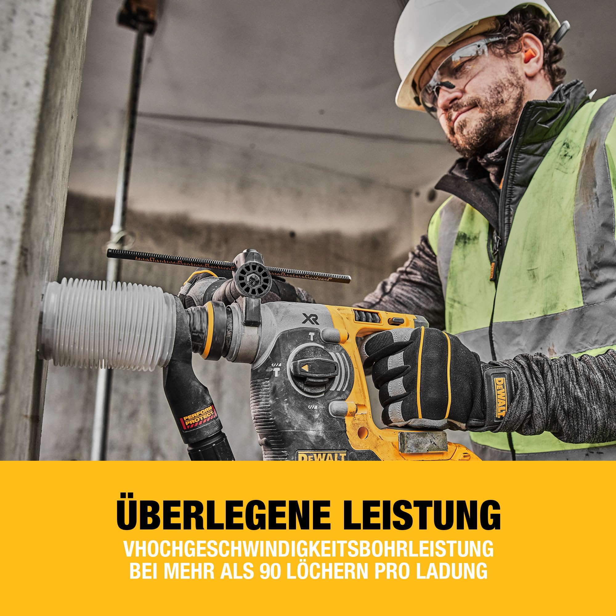 DEWALT DCH273P2T-QW SDS-plus XR Akku-Kombihammer Schlagbohrmaschine 18V bürstenlos 24mm 2x 5Ah Li-Ion Akkus Ladegerät T-STAK Box