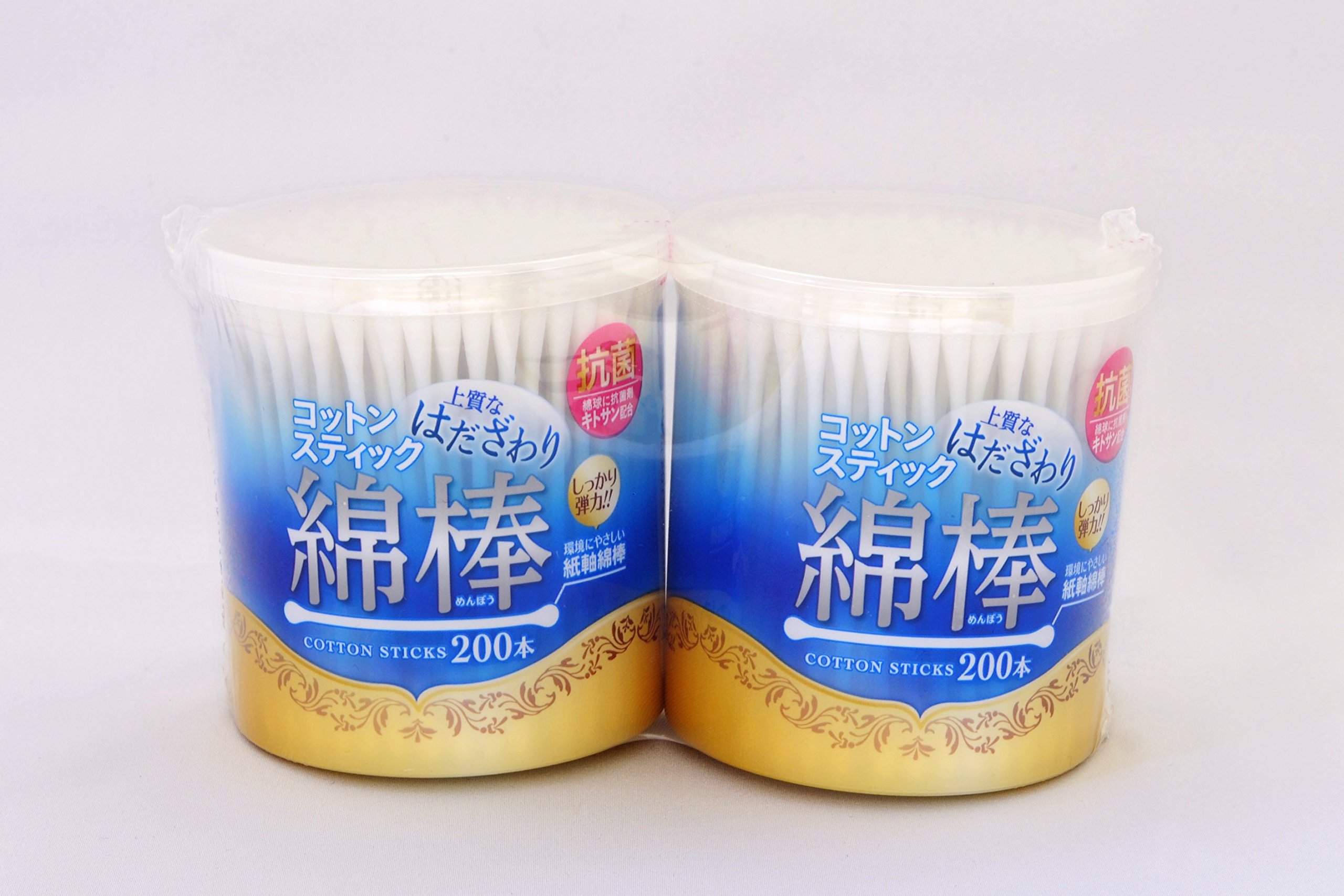 Amazon | 浅井商事 抗菌綿棒 200本×2個パック【3個セット 