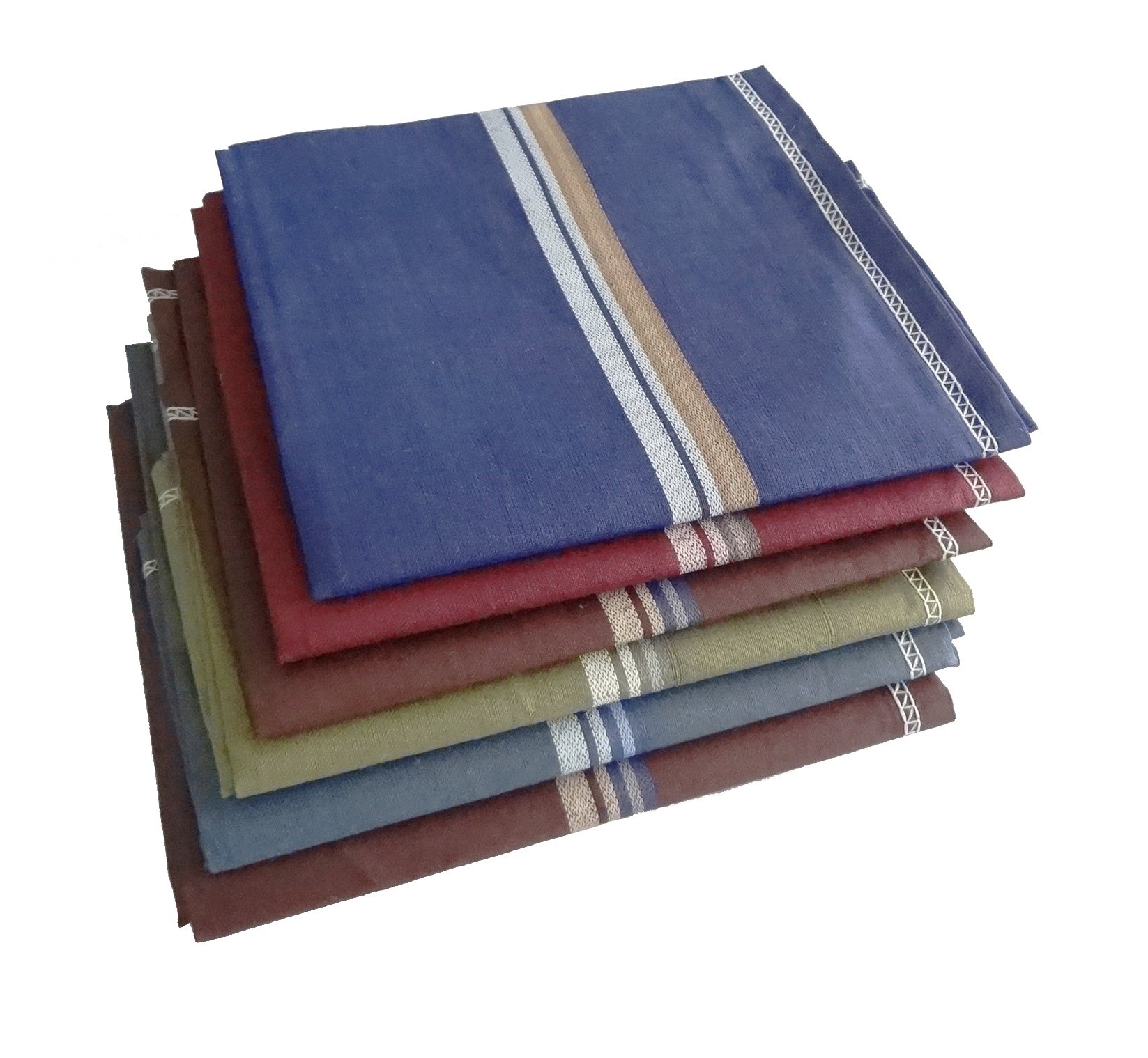 s4s Men's 100% Cotton Premium Collection Handkerchiefs (White_46X46 CM)-picture-19