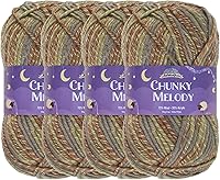 Vista 36 de JubileeYarn Chunky Melody - Hilo para tejer 100g/madeja, mezcla de lana gruesa, color maíz naranja - 2 madejas