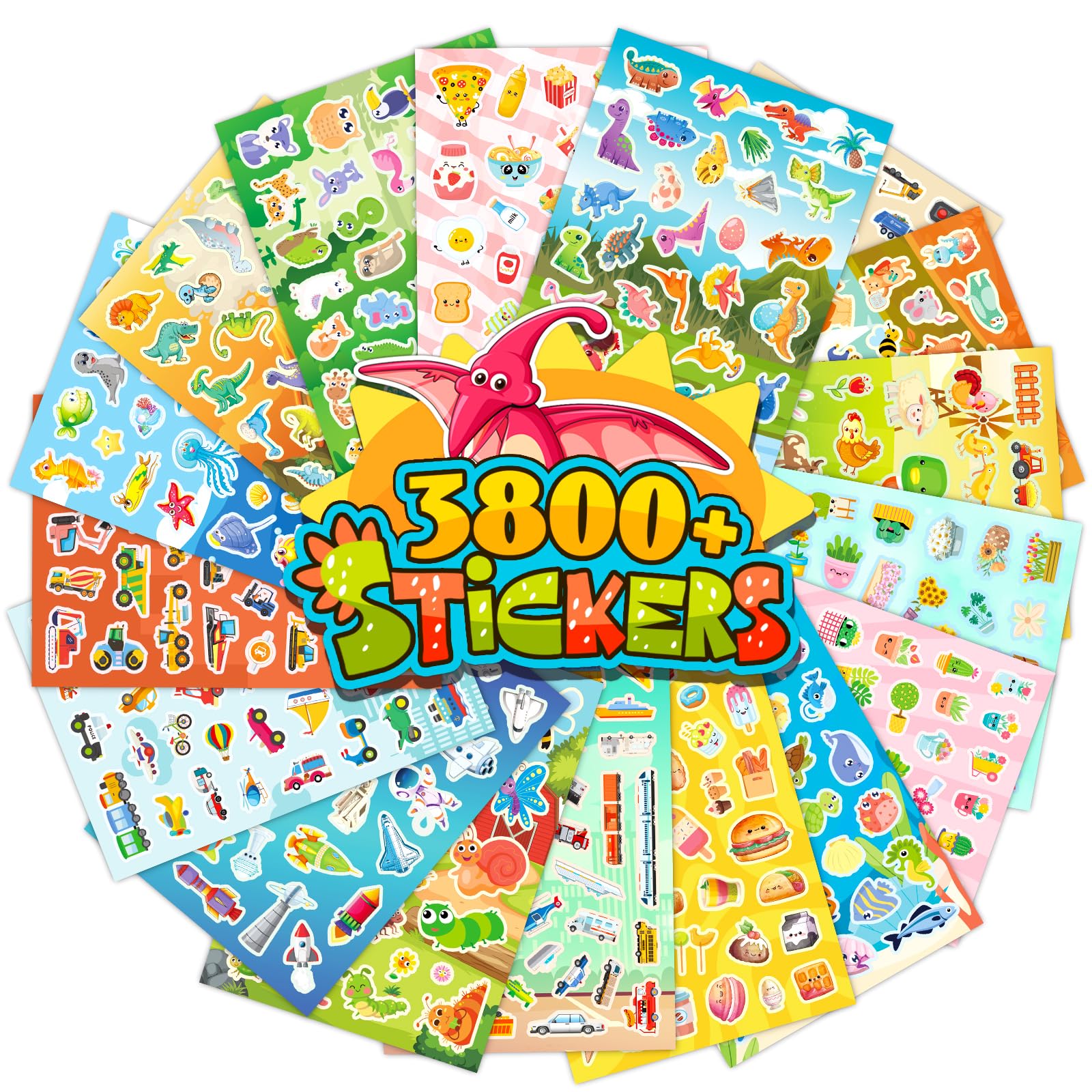 Amazon.com: zheyistep Stickers for Kids, 3800+ PCS Cute Stickers