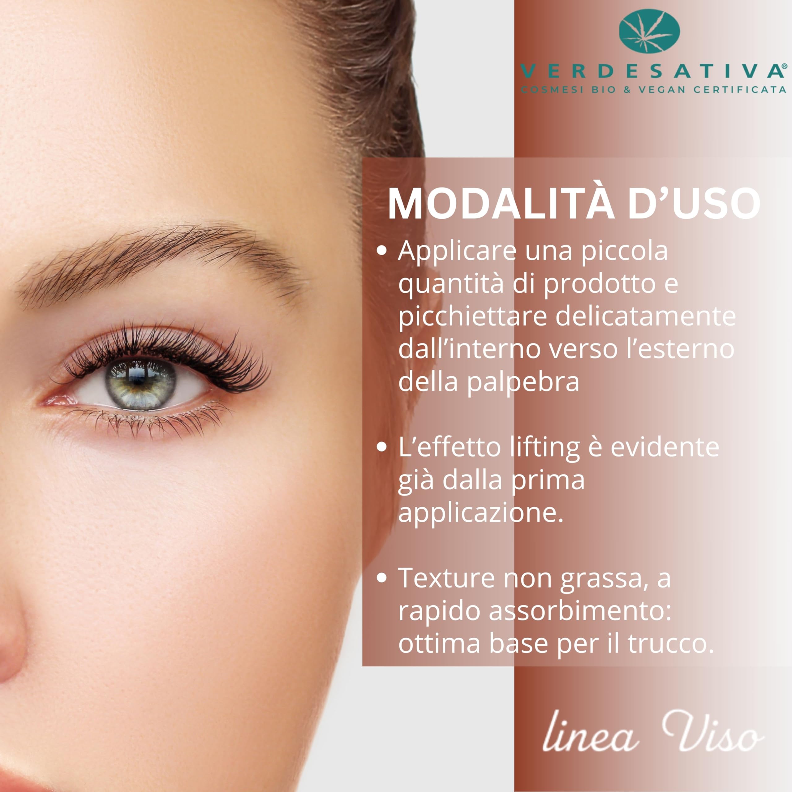 Gel Contorno Occhi Lifting - 15ml - Con Kigelia, Quillaia e Estratti Vegetali ad Azione Tensore - Riduce Borse e Rughe d’Espressione - Texture Leggera e Idratante - Made in Italy