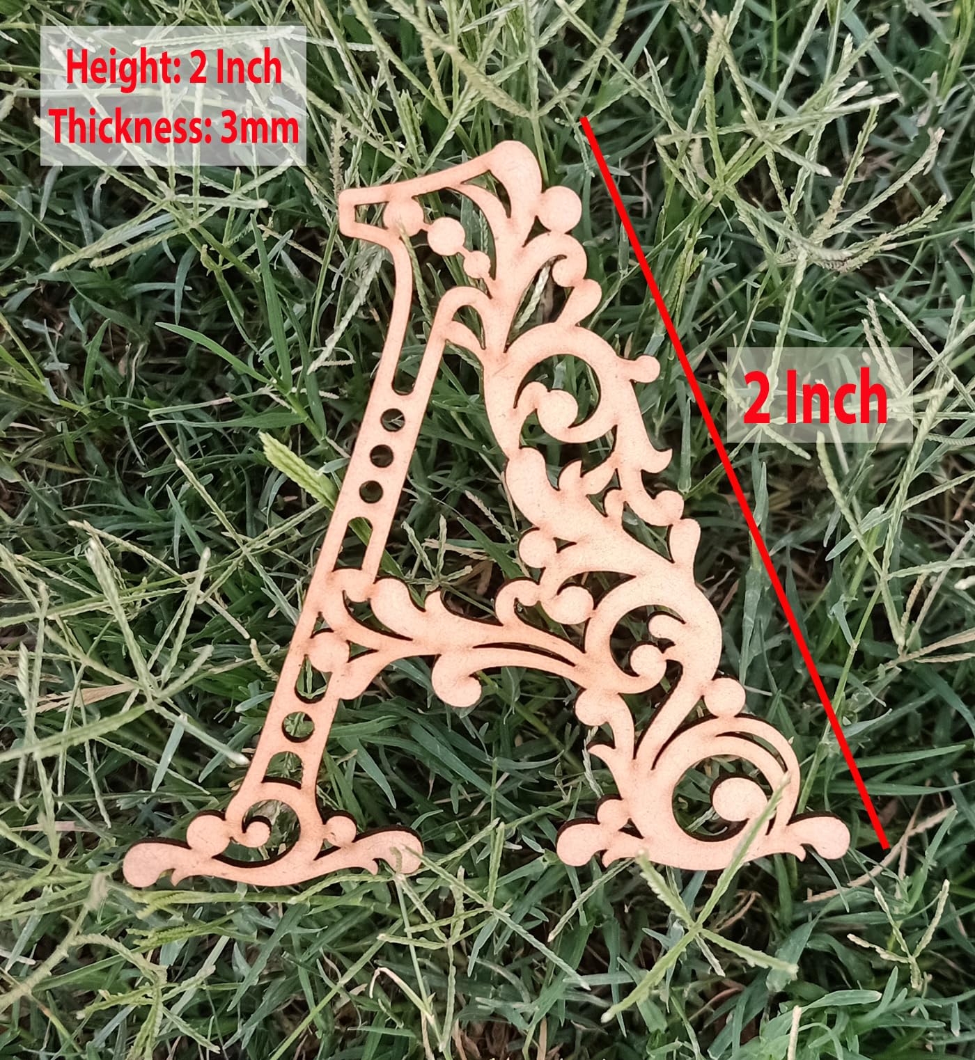 Cliths 26 Pcs Wooden Letters 2 Inch for Crafts - Unfinished Capital Designer Alphabet Letters for DIY Painting, Arts, Home Decorations & Kids