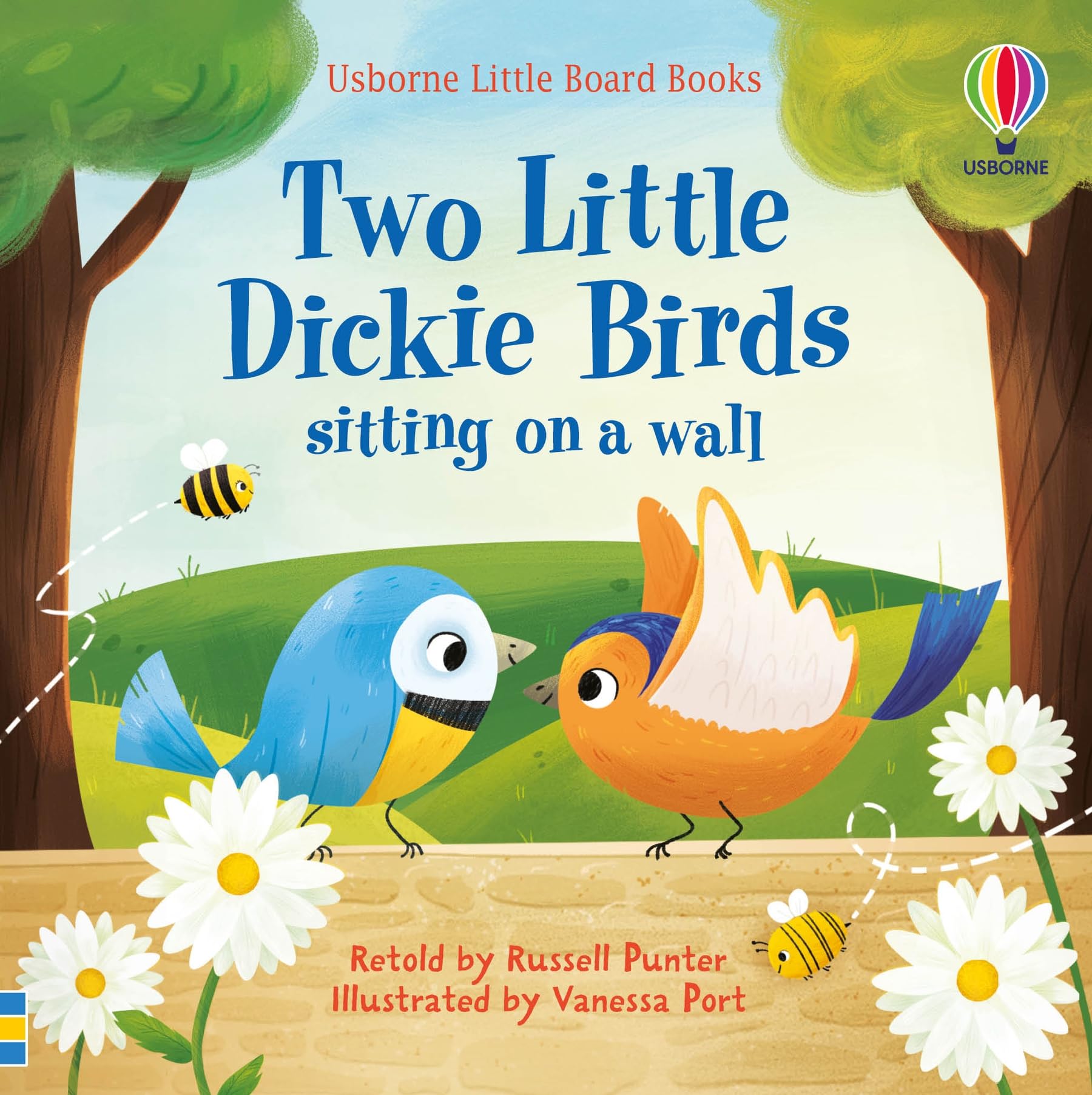 Two little dickie birds sitting on a wall by Russell Punter 9781474999120