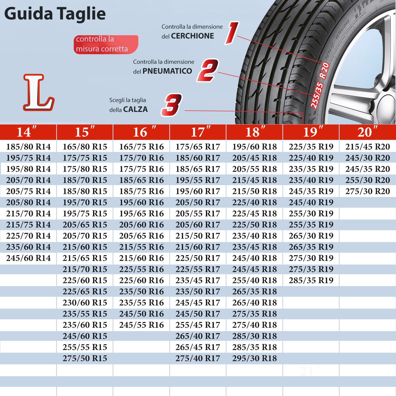 AUTIX Calze da Neve Omologate EN 16662-1 2020 2 Catene da Neve in Tessuto per Auto (L)