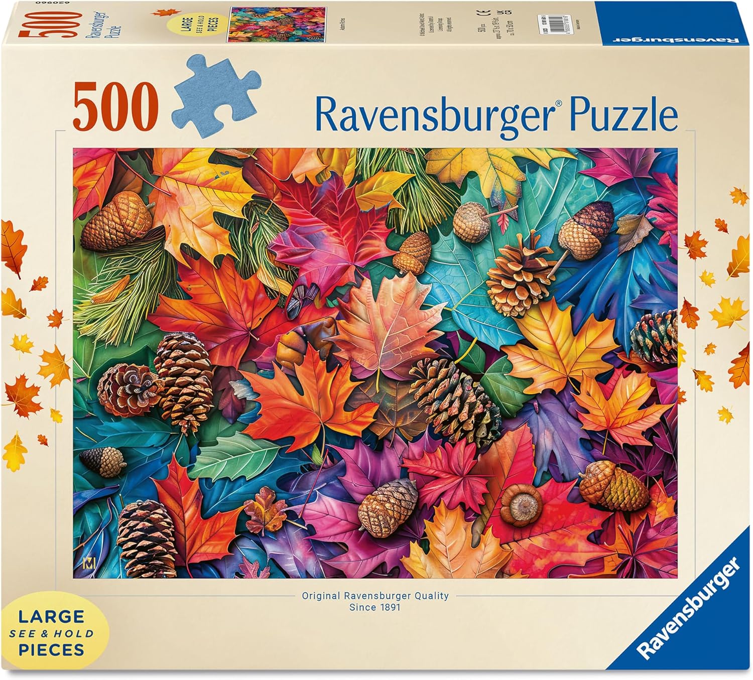 Ravensburger Autumn Riches 500 Piece Jigsaw Puzzle | Premium Quality Made in Europe | FSC Certified Materials