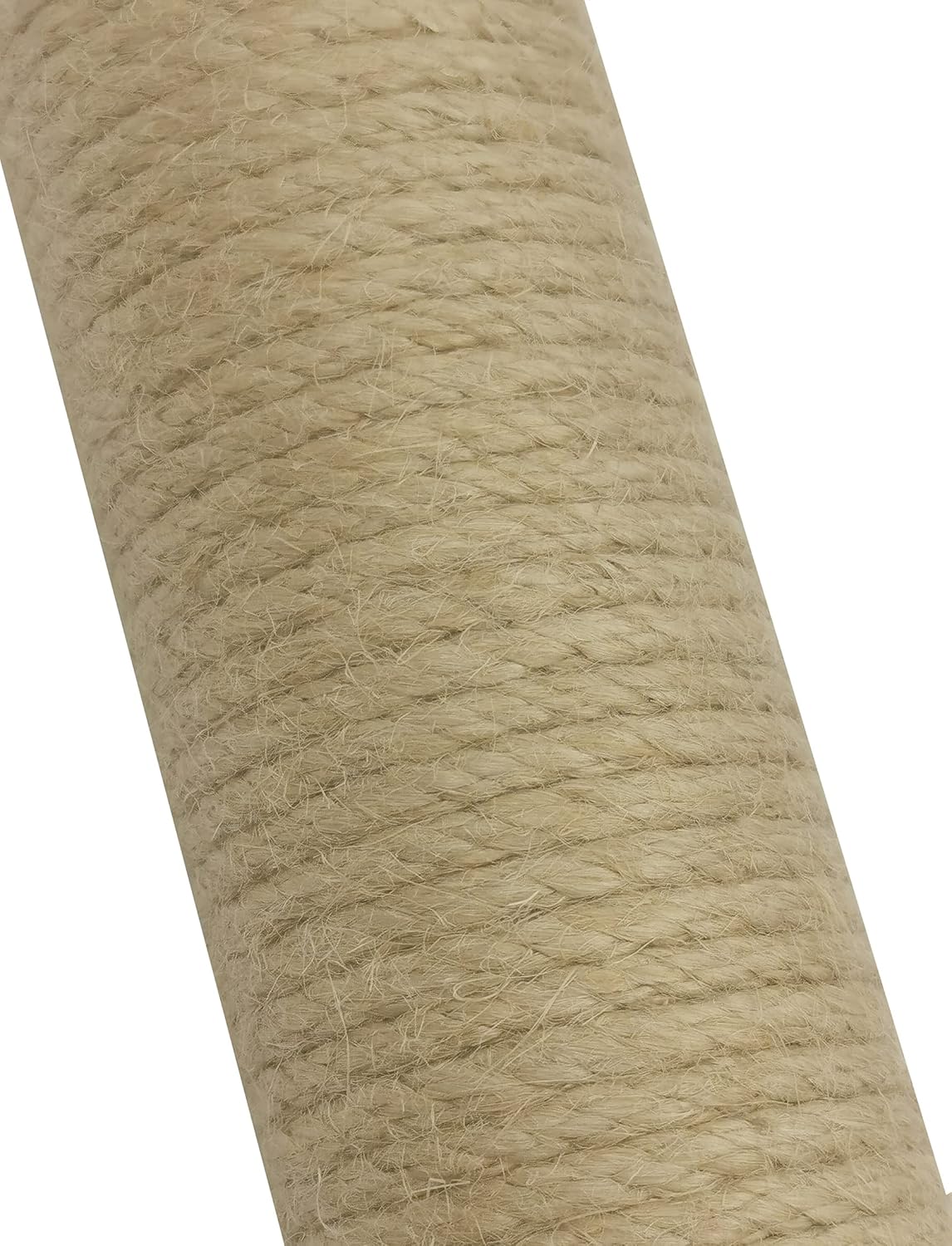 24inch Natural Wood Sisal Cat Scratching Post Replacement Pole Part for Tower Climbing Scratcher Large 3.54" Dia,DIY Cat Tree Pole Toy Extension Spare Post