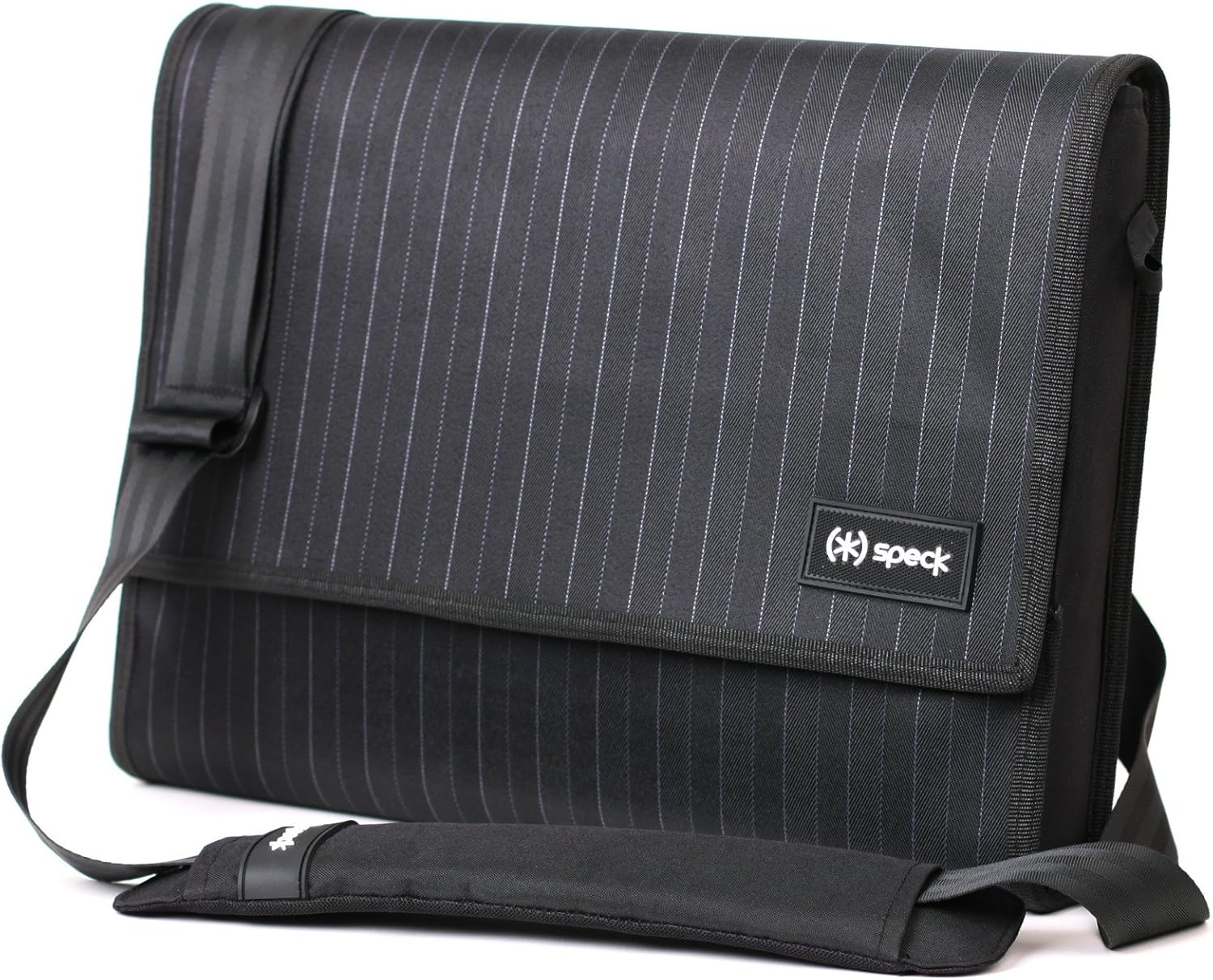 Speck TuckPack Messenger Bag for 15-Inch Macbooks - Speakeasy Gray Pinstripe (NBAG-TUCK15-PINGRY)