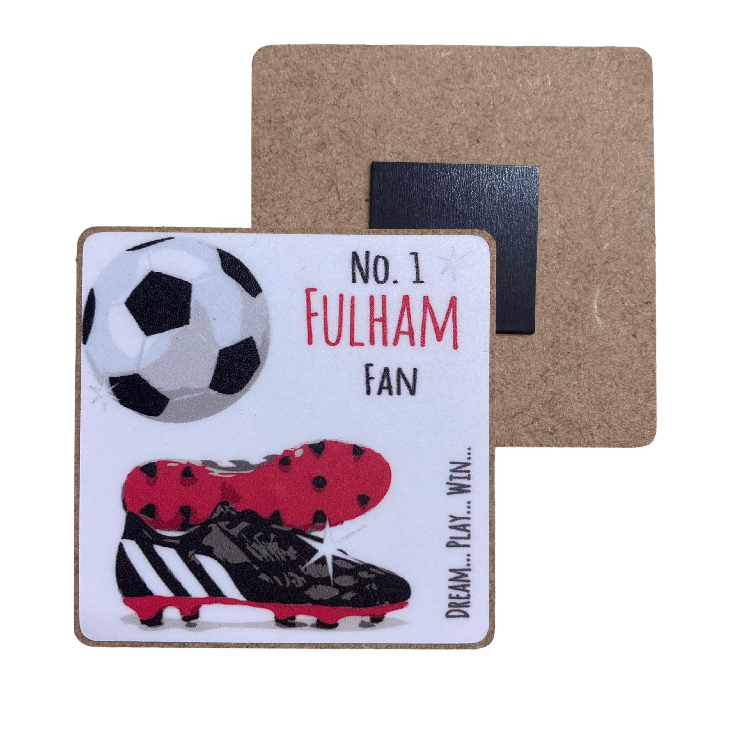 Fulham Cottagers FC Football Club Fan - FRIDGE MAGNET - by WHITE COTTON CARDS (M-FN73)