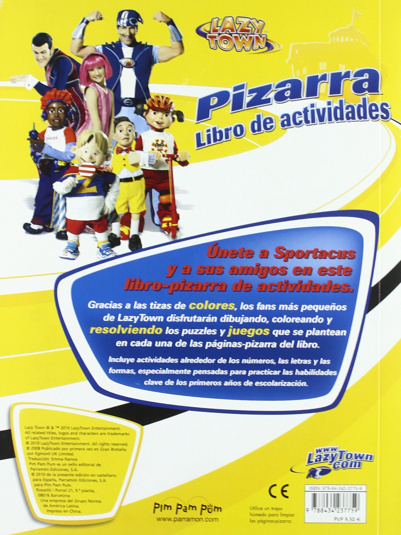 Lazytown libro de actividades pizarra