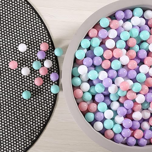 Miniatura 8 de GOGOSO Pelotas para pozo de bolas, 100 unidades, sin BPA, a prueba de aplastamiento, para bebés, niños y niñas, casa de juegos, piscina, cumpleaños,