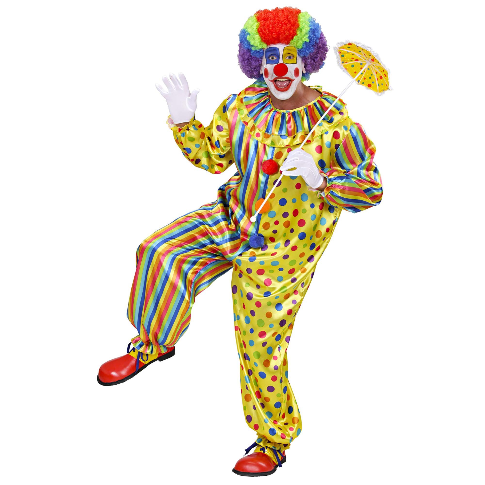 W WIDMANN MILANO Party Fashion - Clown Schuhe für Damen und Herren, buntes Kostüm Accessoire für Zirkus und Karneval