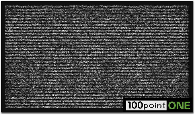 100pointONE 四季通用室内外门垫 - 耐用低矮款欢迎垫 灰色