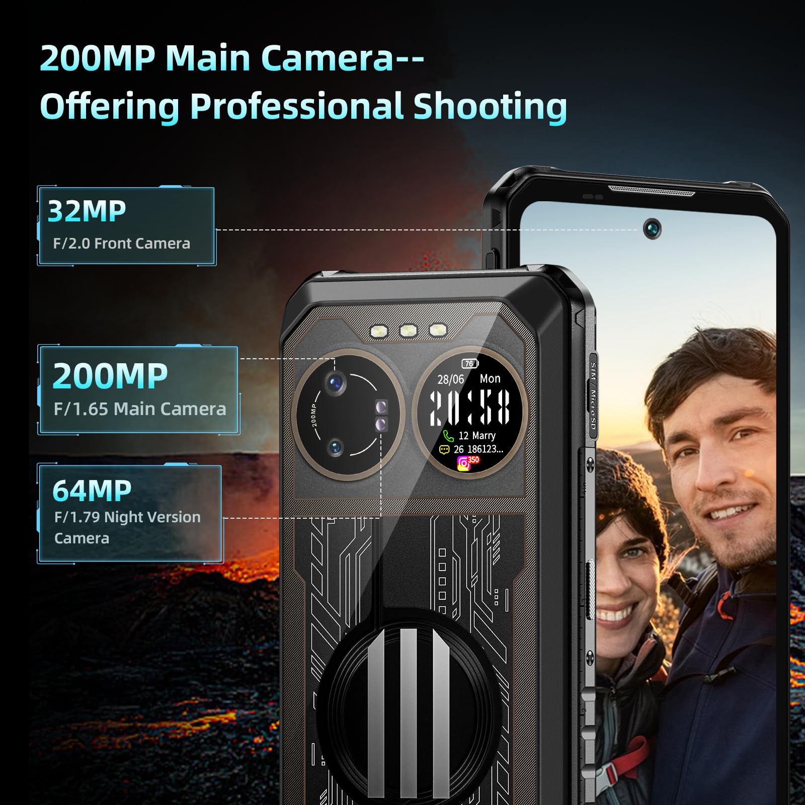 Amazon.com: IIIF150 B2 Ultra Rugged Smartphone, 24GB(12+12