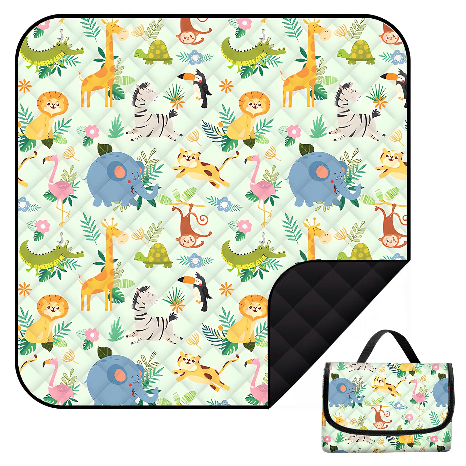 Coperta Picnic Impermeabile 200x200cm - Telo Spiaggia E Campeggio Anti Sabbia
