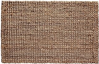 IRONGATE Jute Handspun Area Rug - Premium Jute Handwoven Reversible Chunky Textured Tan Beige Neutral Throw Accent Rug Carpet - Rustic Farmhouse Living Room Bedroom Den Study Décor -24