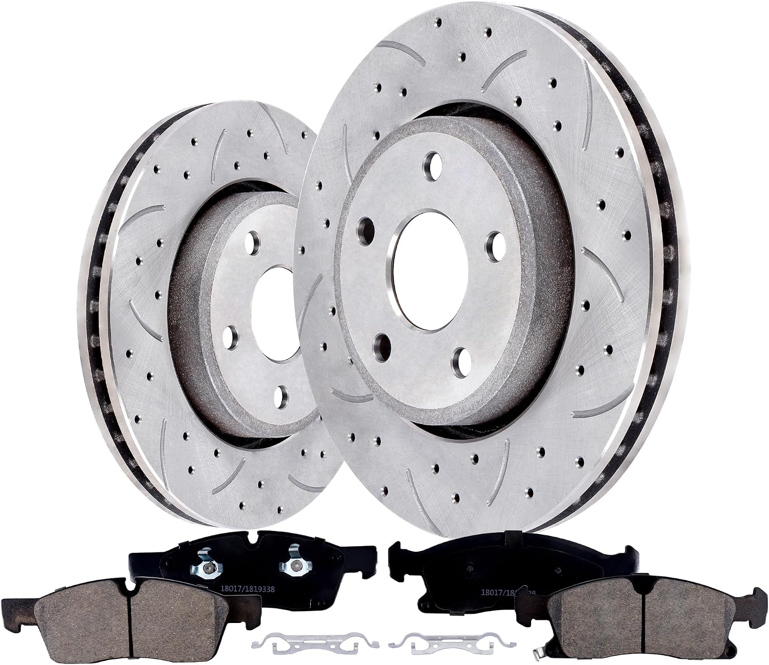 Front Brake Kits With Pads And Rotors Compatible With Dodge Durango 2014-2020,For Jeep Grand Cherokee 2011-2020; Except Heavy Duty Brakes; Chrysler Brake Code Bry