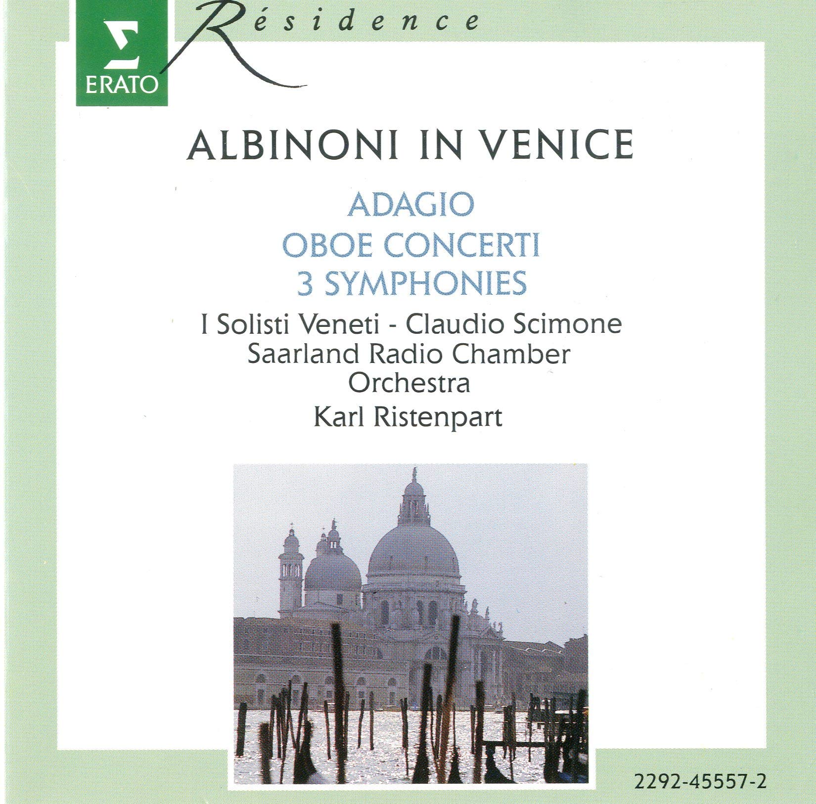 In Venice / Adagio [Audio CD] Albinoni; Ristenpart and Scimone