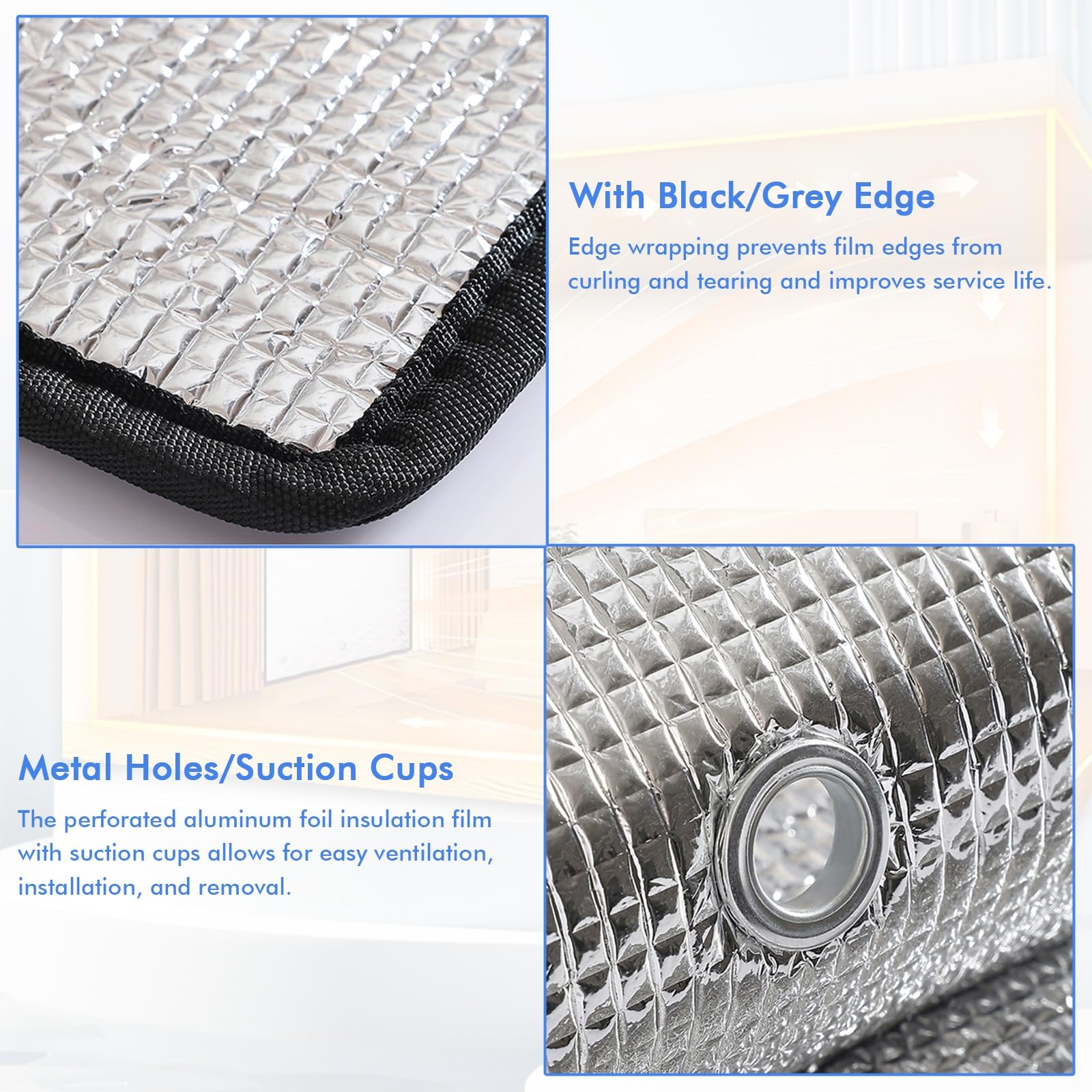 generic Aluminum Foil Bubble Heat Shield Sheet 39'' x 71'' , Sun