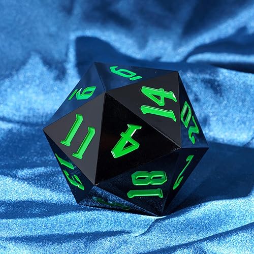 Miniatura 3 de Dados DND de 20 caras de 2.165 in, dados poliédricos gigantes D20 D&D D20 grandes con caja de regalo para Calabozos y Dragones, juegos de mesa RPG