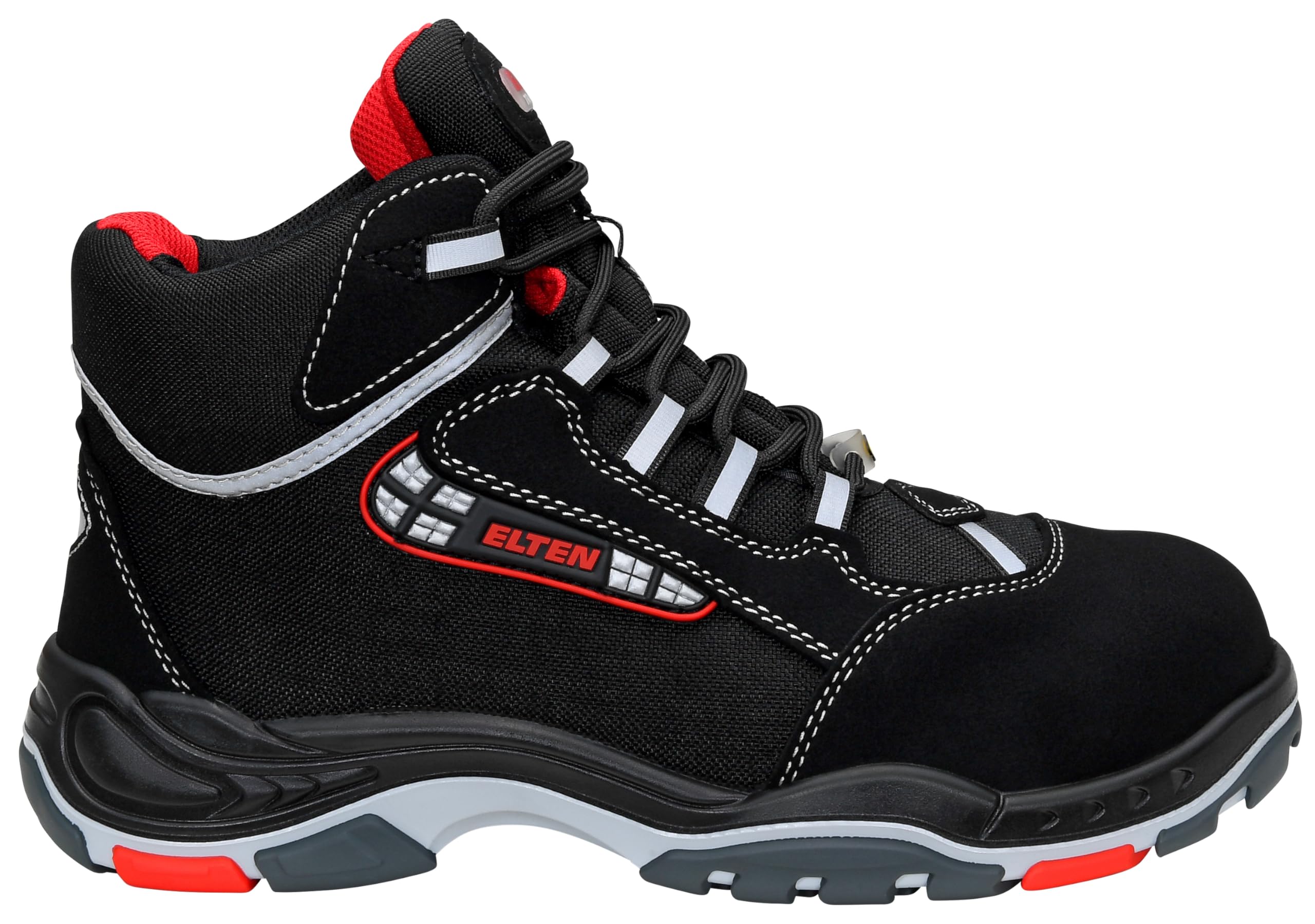 ELTEN Sicherheitsschuhe Sander ESD S3, Herren, Sportlich, Leicht, Schwarz, Kunststoffkappe Unisex Sicherheitsschnürstiefel Sander ESD S3 Größe 44