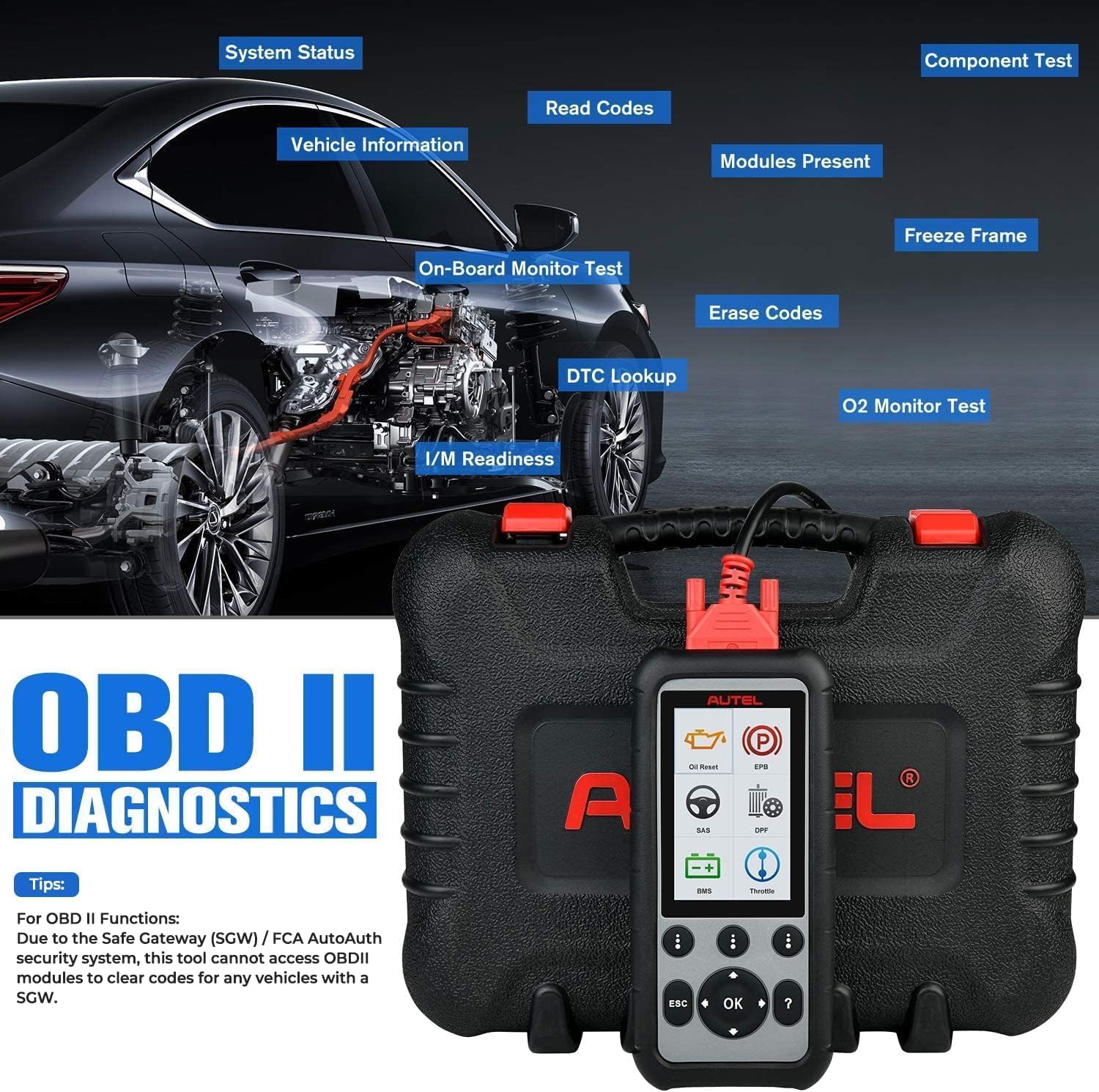 Amazon.co.jp: Autel MaxiDiag MD806 PRO OBD2スキャナー:フルシステム