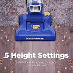Eureka Powerful Bagless Upright Vacuum Cleaners for Home Pets, Lightweight Household Vacuum Cleaner for Carpet and Hard Floor, PowerSpeed NEU182C with 5 Height Adjustment, Blue