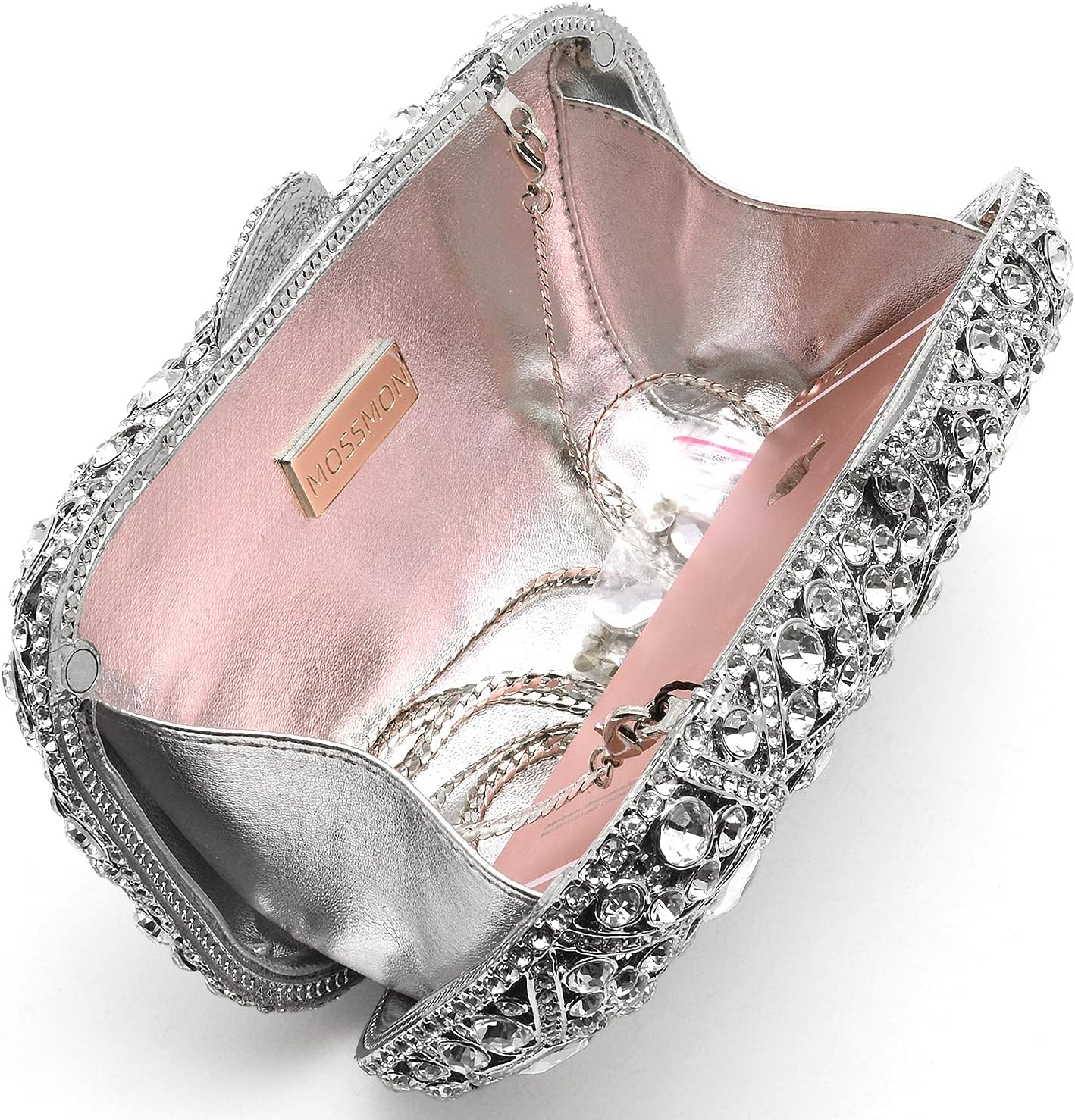 MOSSMON Luxury Crystal Clutch Rhinestones Evening Bag