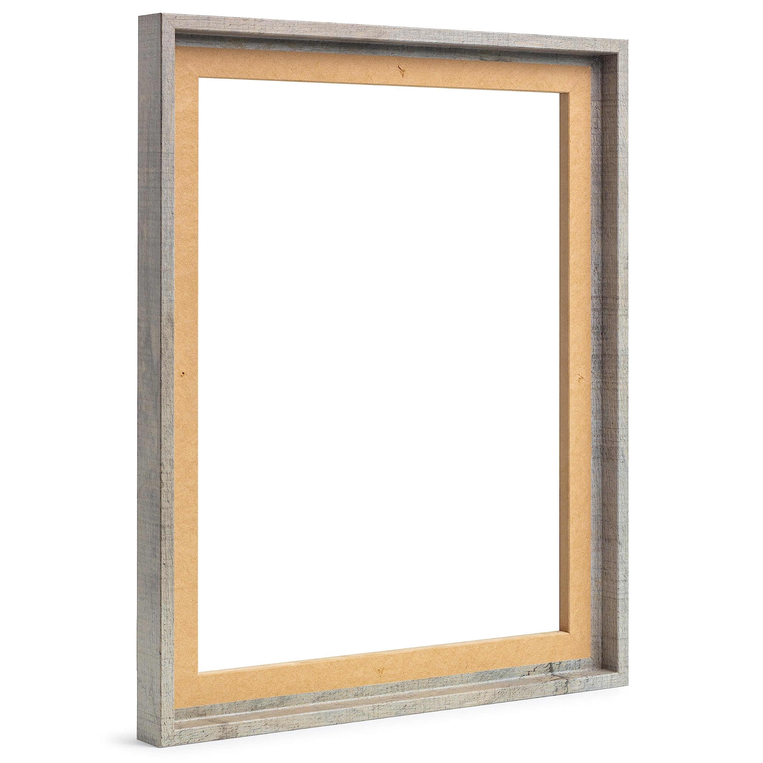 Ramka na zdjęcia pusta ramka na płótnie obrazy na blejtramie | format 70 x 90 cm o wyglądzie dzikiego dębu
