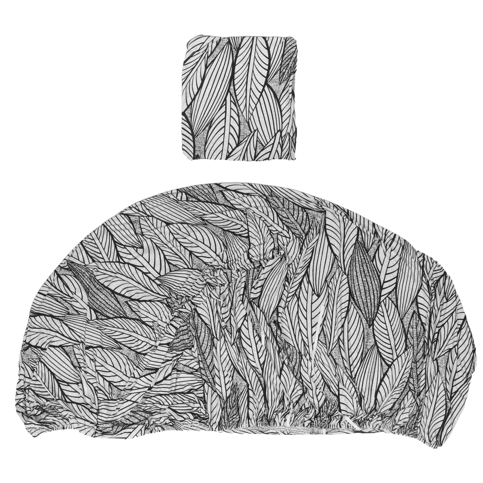 Housse de canapé 3 places extensible jacquard Cabilock grise pour salon