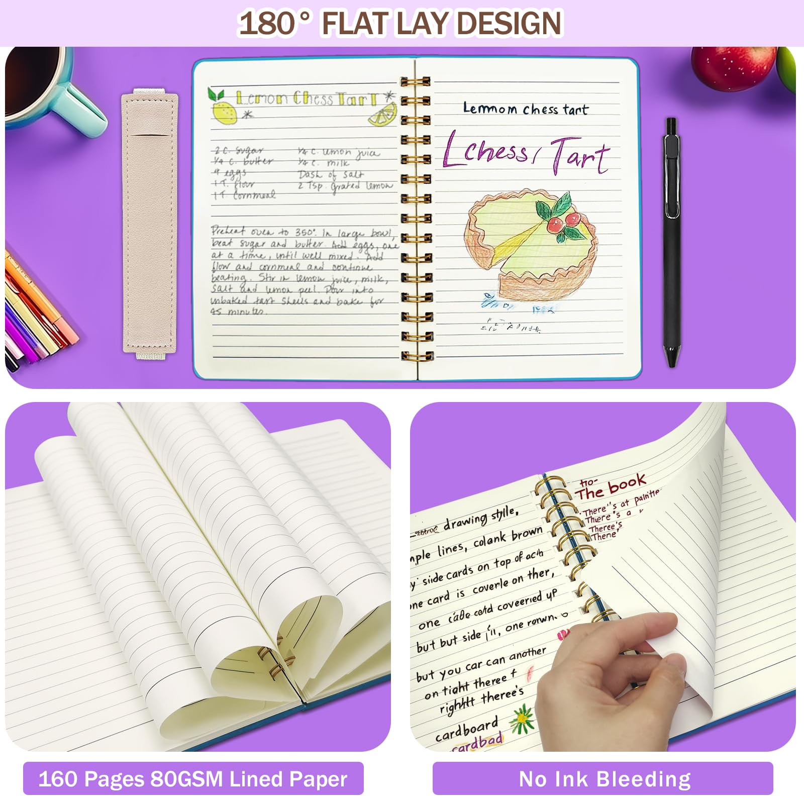DWIYITTN A5 Spiral Notebook and Pen Set - Image 4