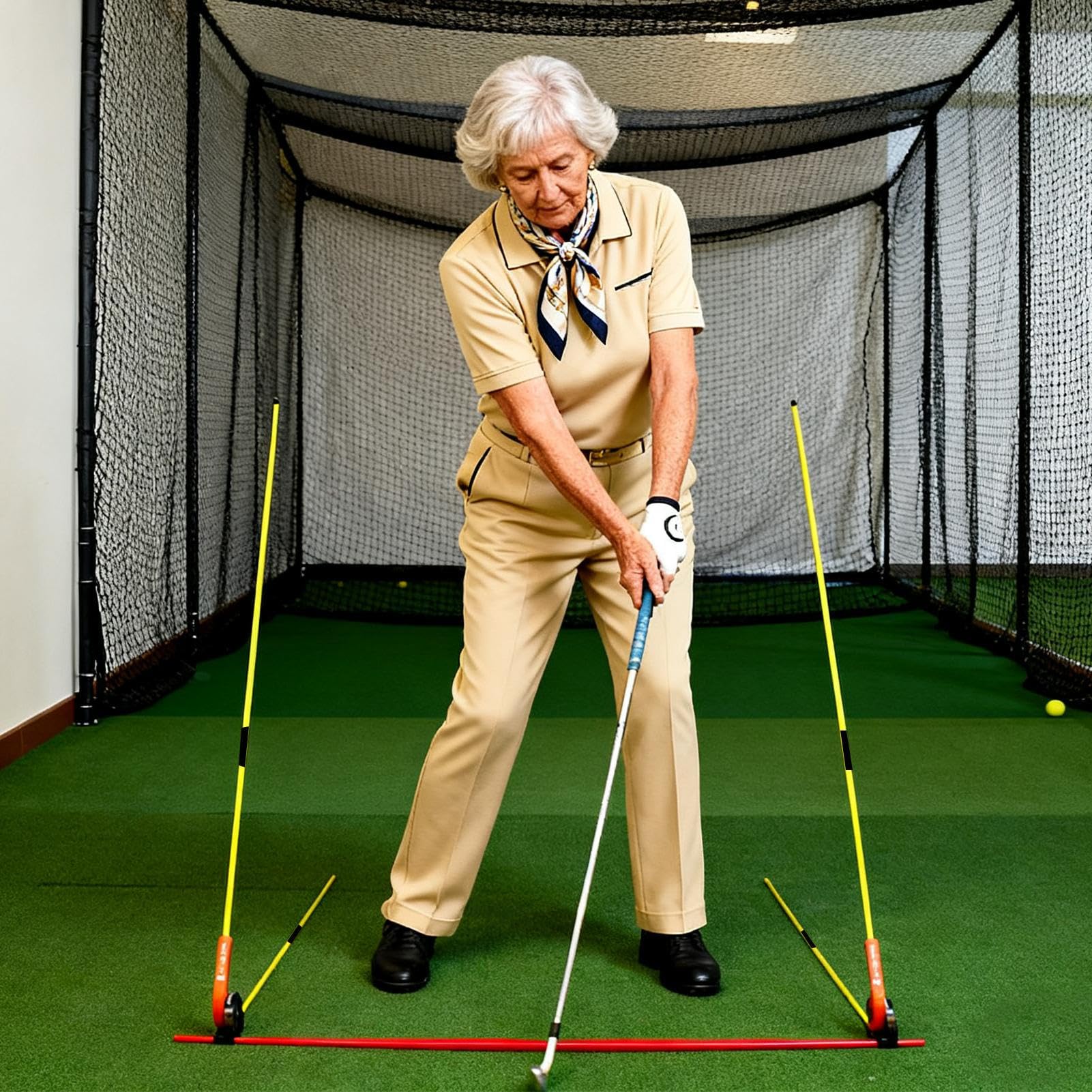 Przyrządy do Wyrównania Swingu Golfowego Sprzęt Do Ćwiczenia Swinga Z | Wyrównanie Do Celowania I Putowania W Golfie Dla Mężczyzn, Kobiet, Profesjonalistów, Graczy I Rodziny