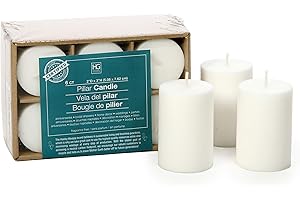 Hosley 2x3 High Quality Pillar Candles: Your Odorless Ambiance Essential