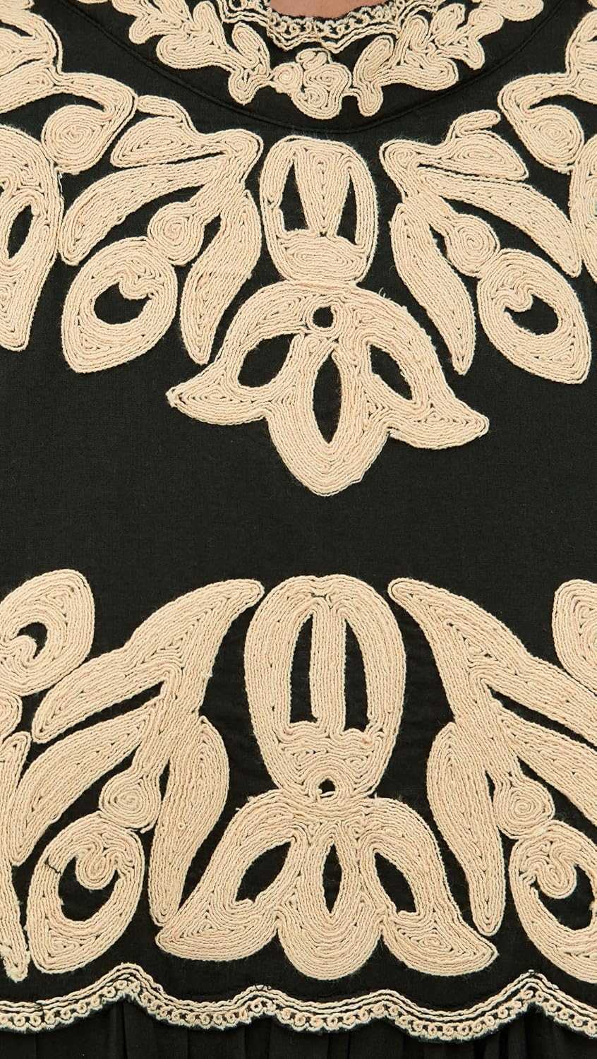 Sea Women's Alexandra Embroidery Cap Sleeve Midi Dress - Image 6