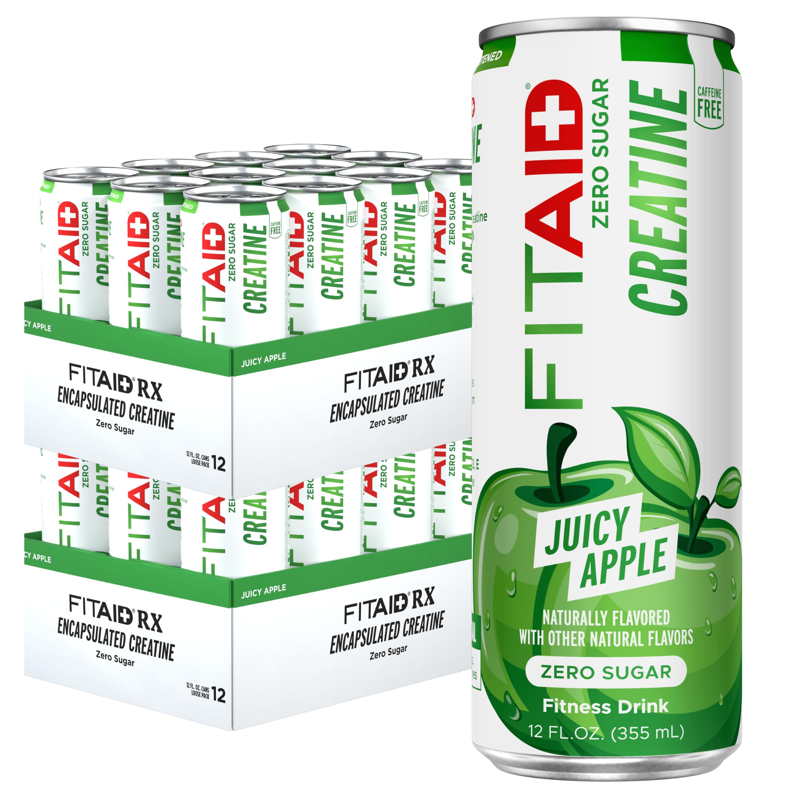 LifeAID FITAID Creatine Recovery Drink, Zero Sugar, Blue Raspberry, 12pk — Amazon image 17