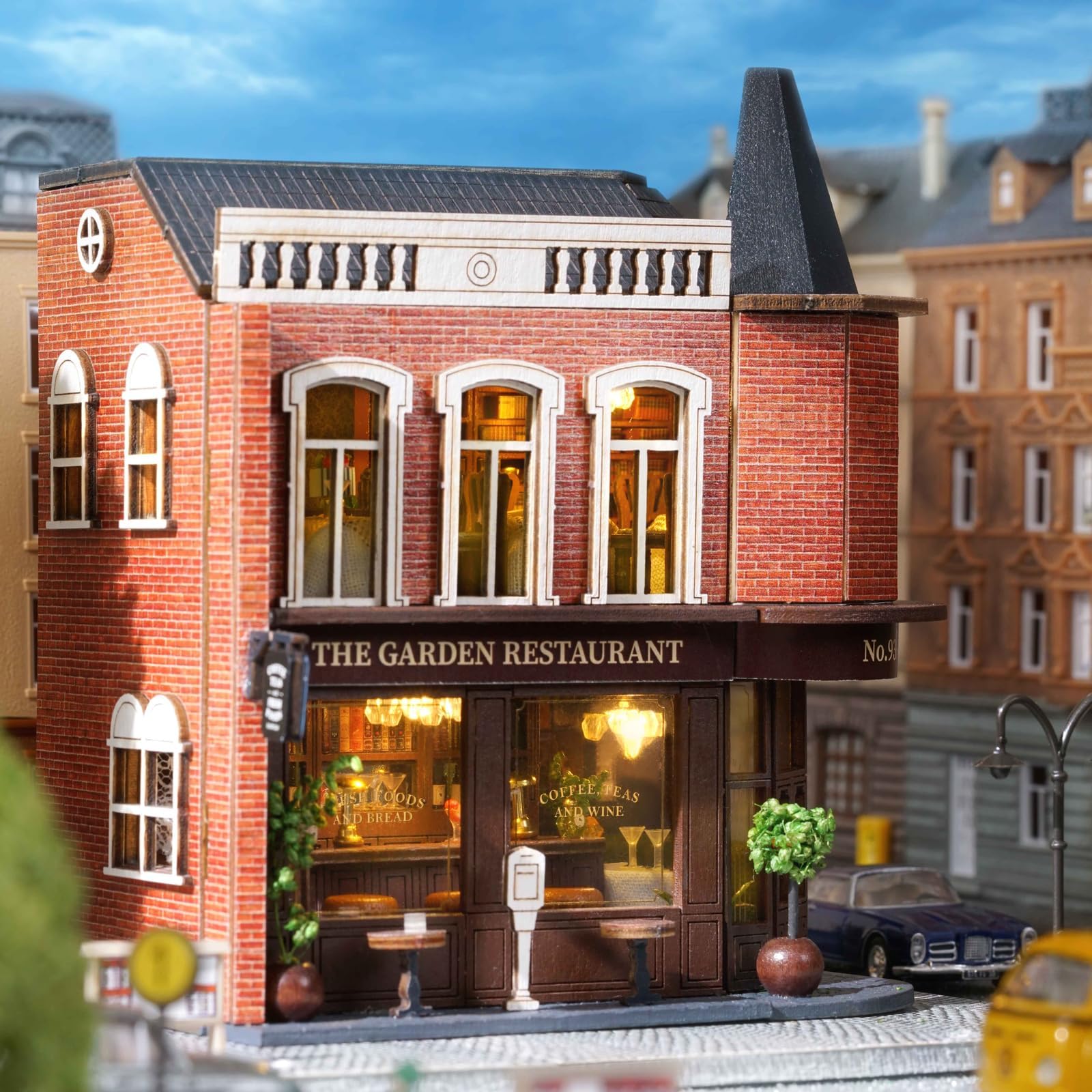 DIY Miniature House Kit-Corner Restaurant
