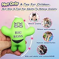 Vista 2 de Juguete para ansiedad de gel elástico para descomprimir y apretar, alivio del estrés y la ansiedad, juguetes sensoriales para niños y adultos