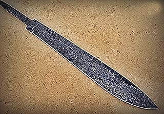 Poshland BB-18 Handmade Damascus Steel Blank Blade Full Tang Hunting Knife