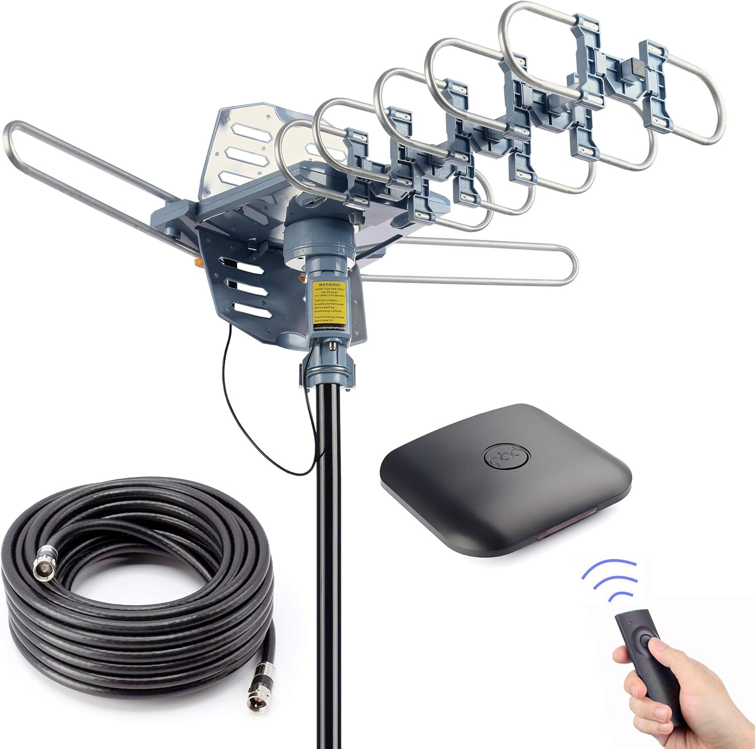PBD Outdoor Digital HD TV Antenna 150 Miles Motorized 360