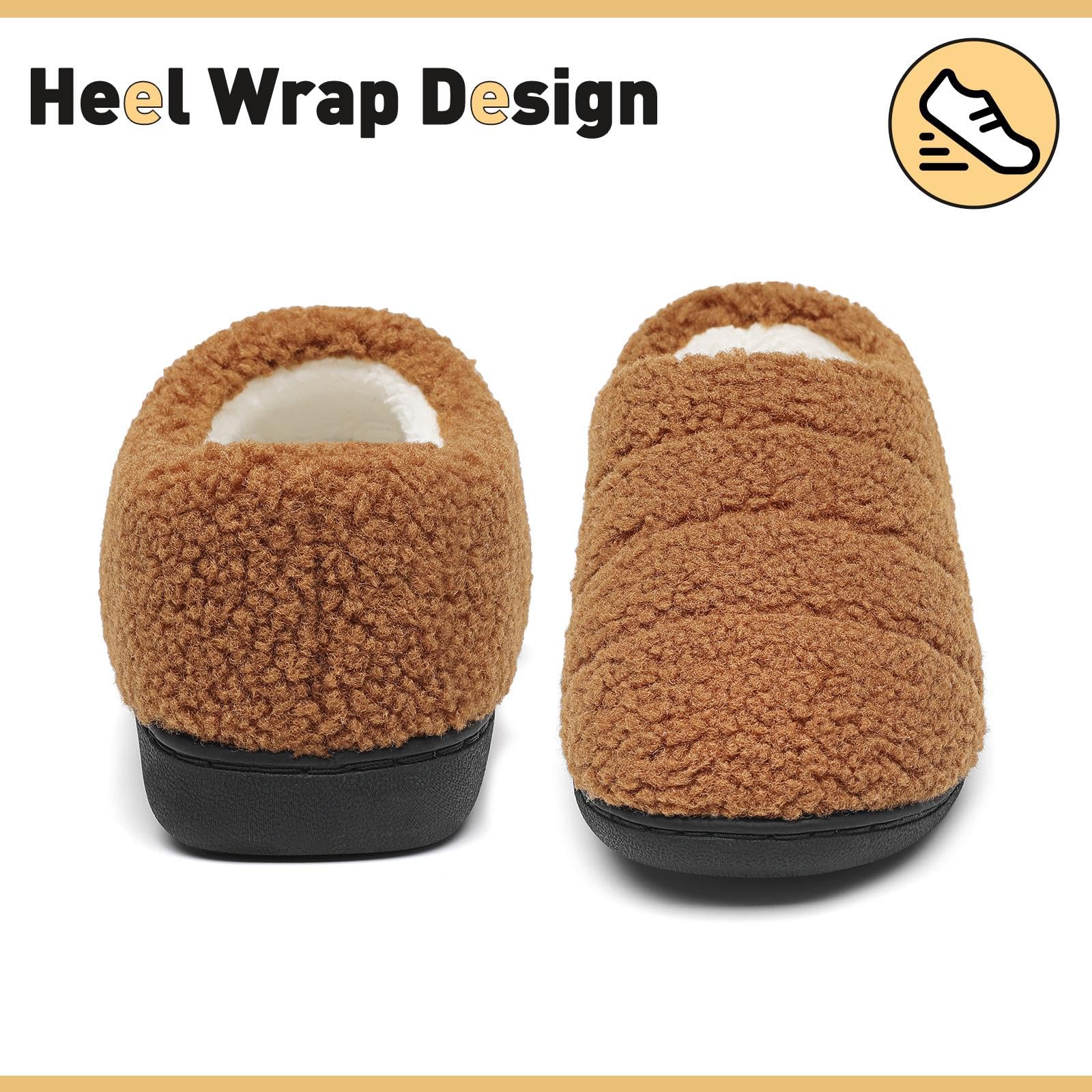 Mishansha Pantofole Inverno Calde in Memory Foam Ciabatte da Casa Comode Antiscivolo, Unisex-Adulto