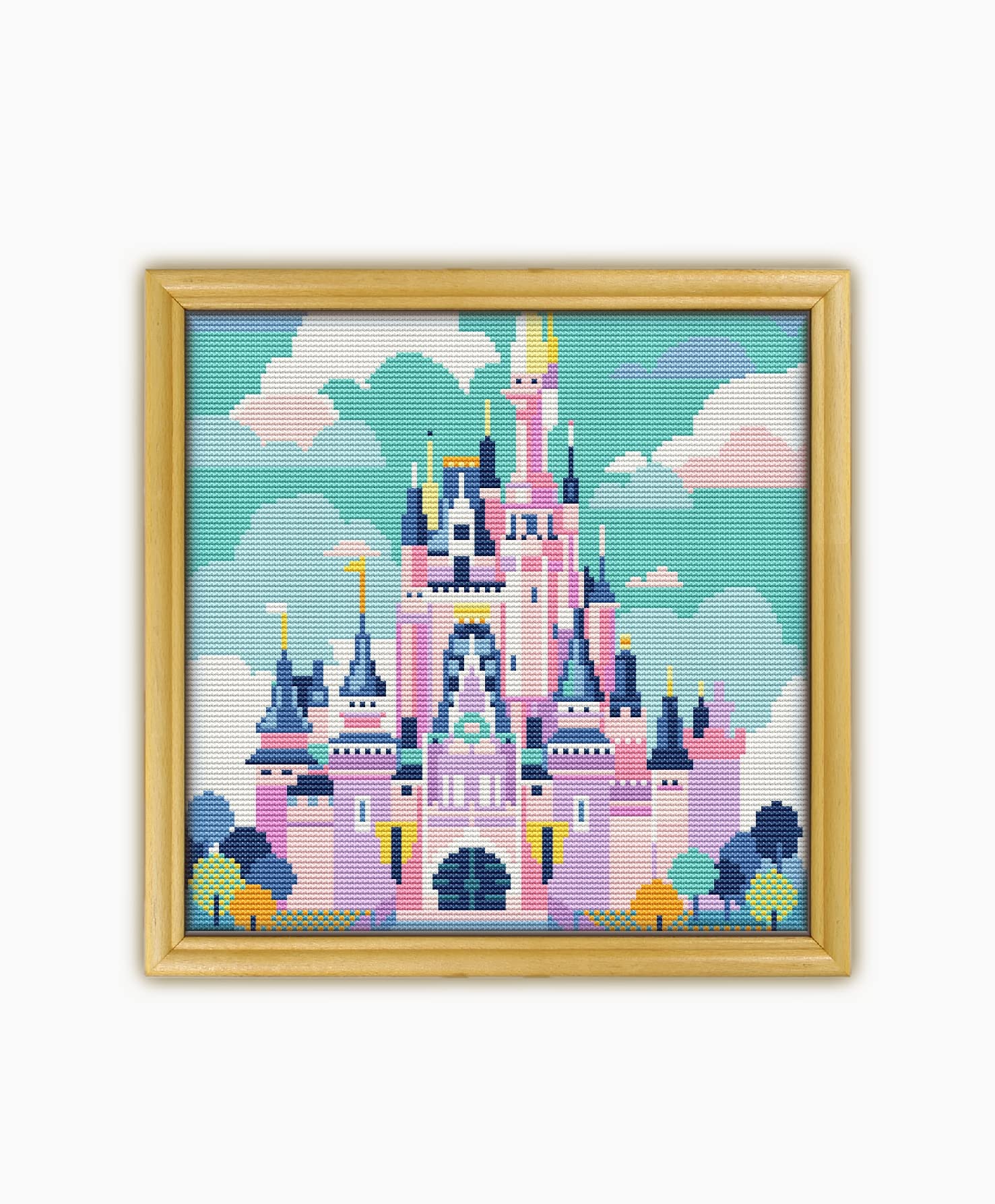 Florida Disney Castle CS807-1 - Counted Cross Stitch Pattern. Only Printed Pattern Inside. No Fabric, Threads, Needles, Hoops.