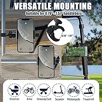 Vista 3 de ONEDONE Soporte universal para teléfono para cochecito, carrito de golf, carritos de compras, scooter, soporte para teléfono celular, usos