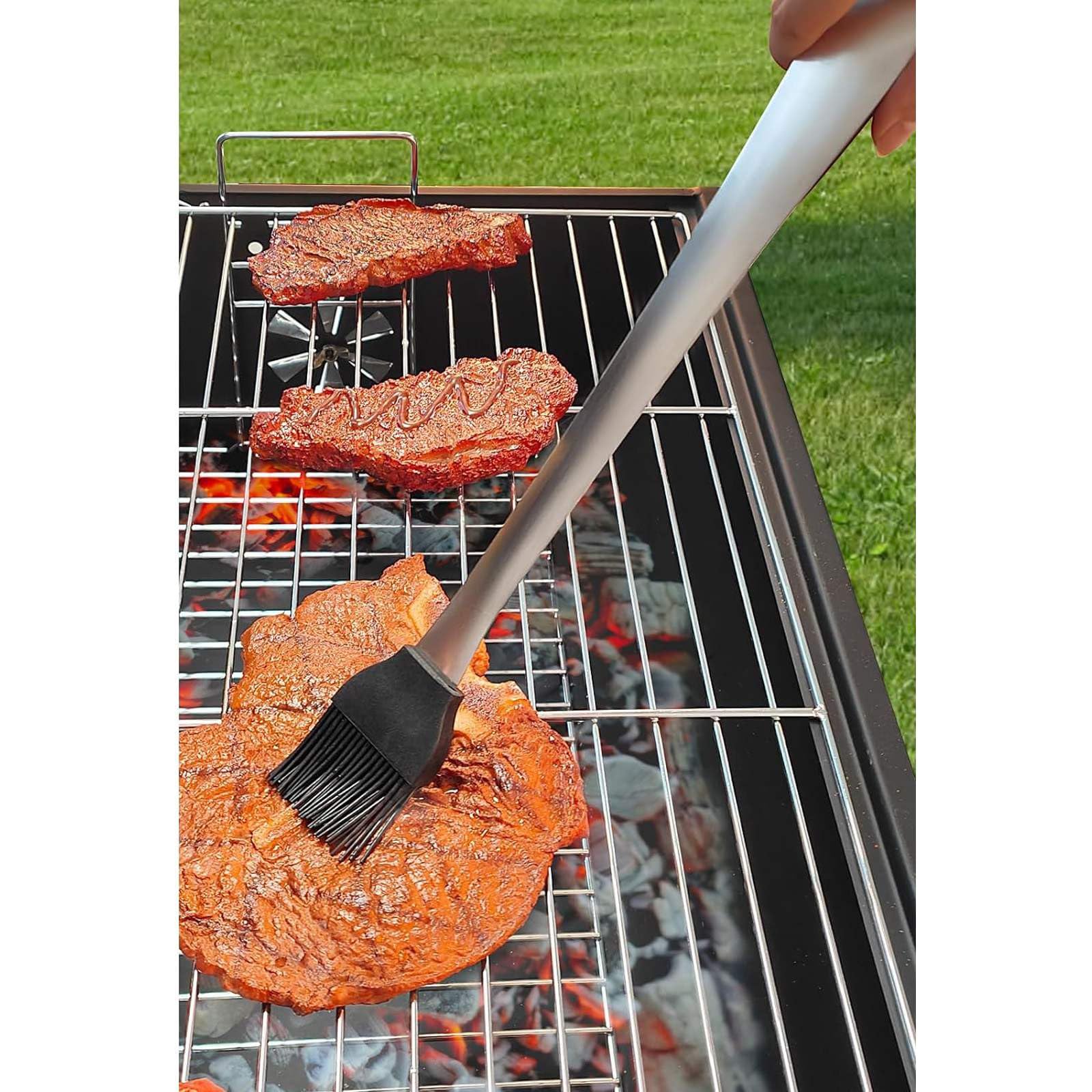 3 Pièces Ensemble d'Outils de Barbecue, Ustensiles De Barbecue pour