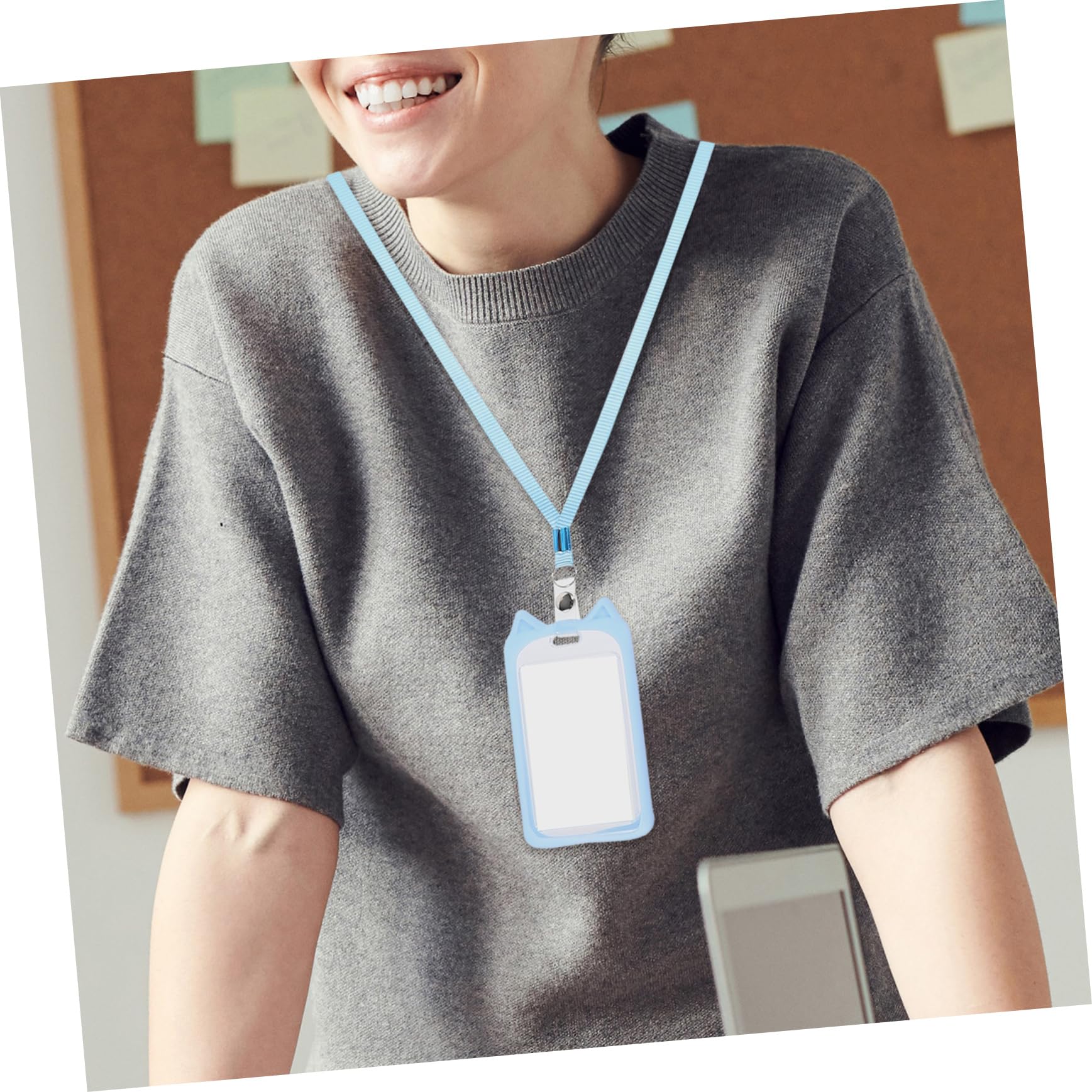SEWACC 20piezas Funda De Tarjeta Lanyard Retráctil Para Identificación Protector De Tarjetas Para y Escuela Diseño De Gato