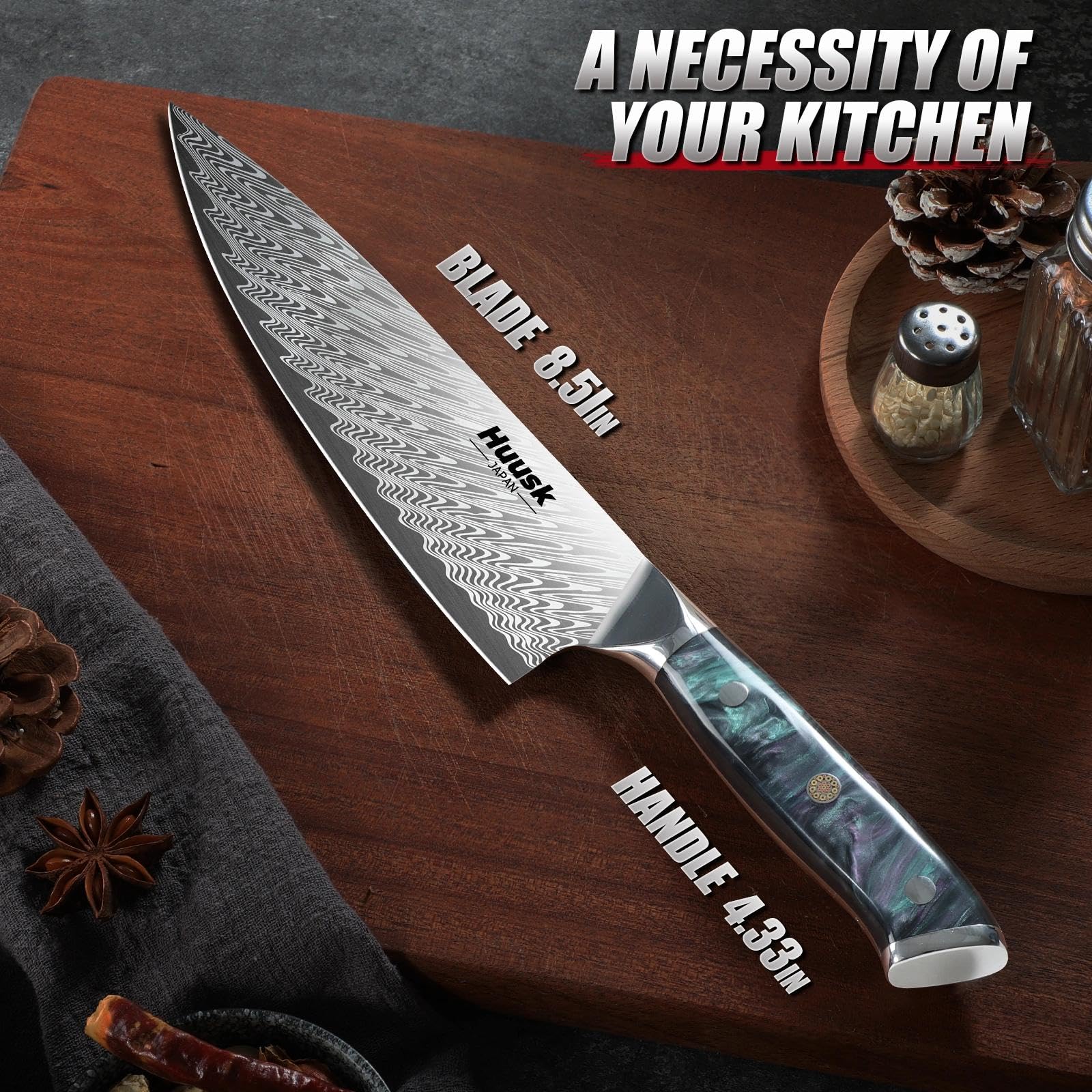 Huusk Japanese Chef Knife - Ultra Sharp -6