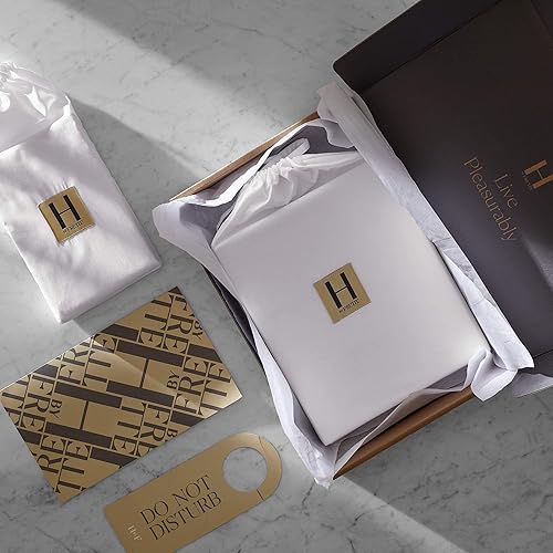 Miniatura 4 de H by Frette Simple Border - Paquete de baño estándar, de lujo, color blanco, incluye 2 toallas de mano, 2 toallas de baño y una alfombrilla de baño,